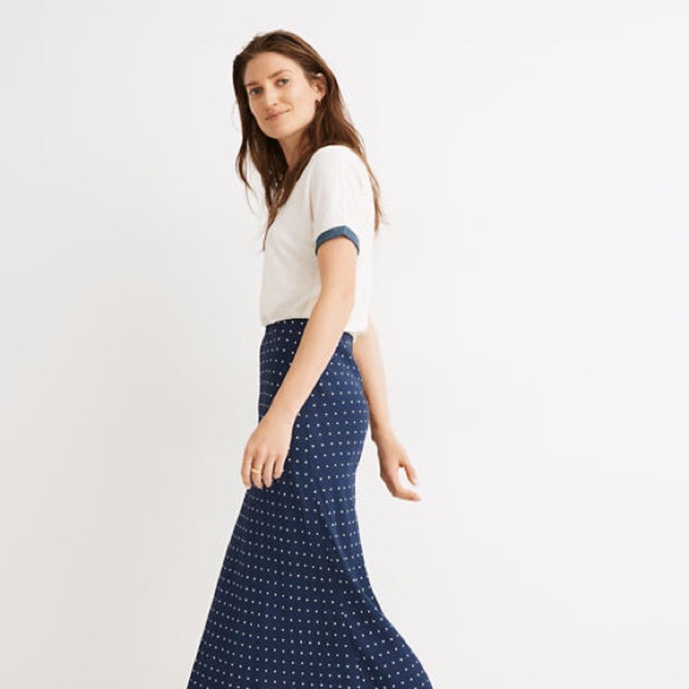 NWT Madewell Polka Dot Skirt, size 6